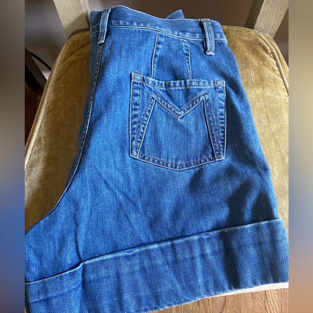 Marc Jacobs wide cuff denim shorts
